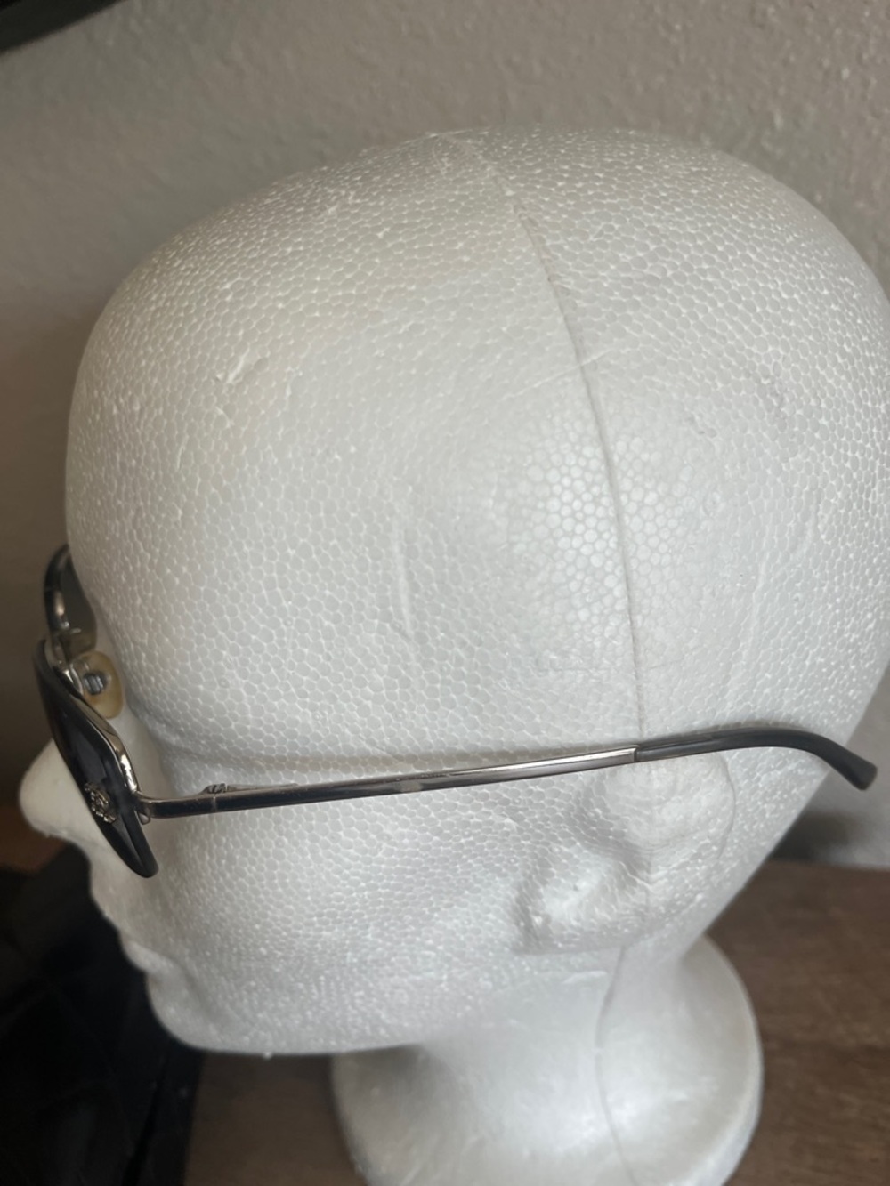 Vintage Chanel rimless sunglasses 4093-B 124/7B 56 16 130 blue silver case - Picture 8 of 13